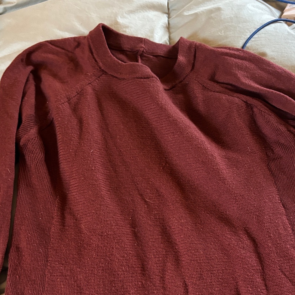Lululemon Burgundy Sweater size 10